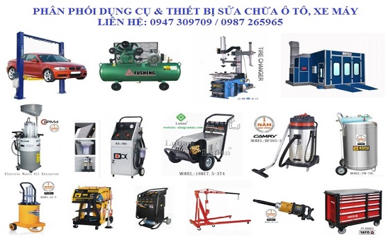 Phân phối dụng cụ và thiết bị sửa chữa ô tô, xe máy